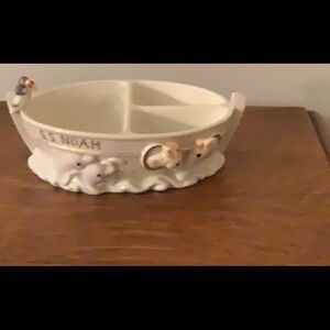 Lenox Noah’s Ark baby bowl and spoon. never used in box